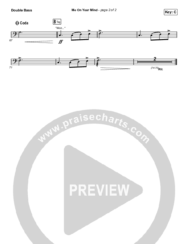 Me On Your Mind String Bass (Matthew West)