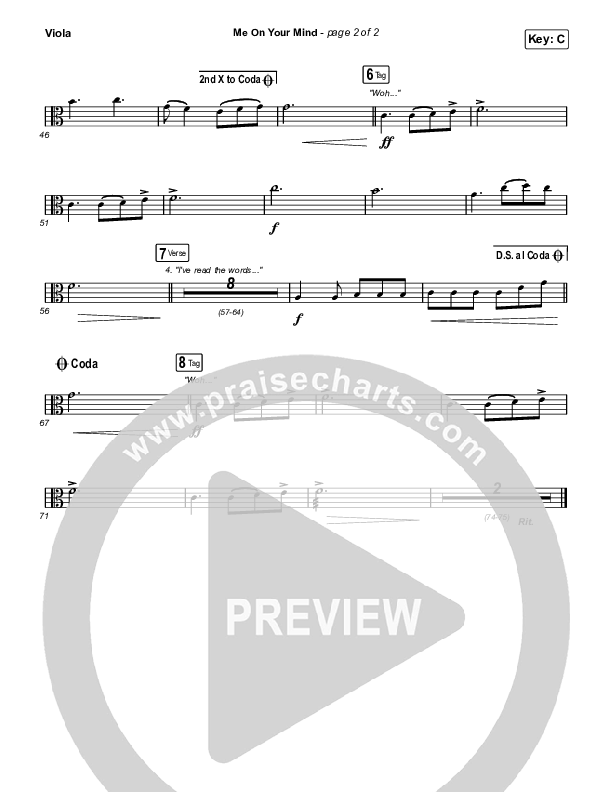 Me On Your Mind Viola (Matthew West)