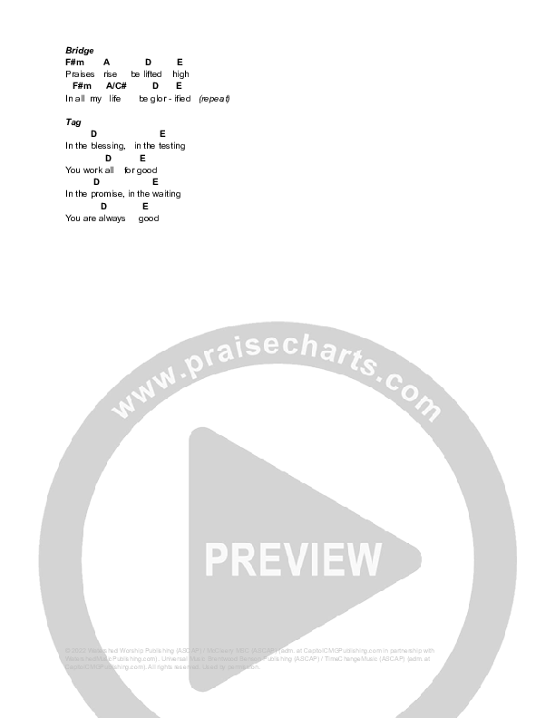 Mighty Redeemer Chord Chart (Bryan McCleery)