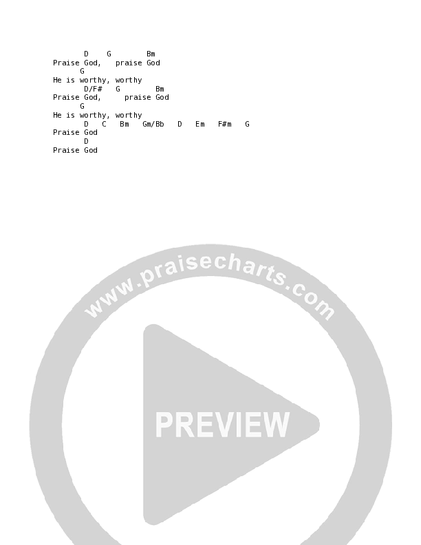 Praise God (Doxology) (Live) Chord Chart (Thrive Worship)
