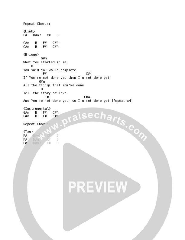 Greater Things (Live) Chord Chart (Thrive Worship)