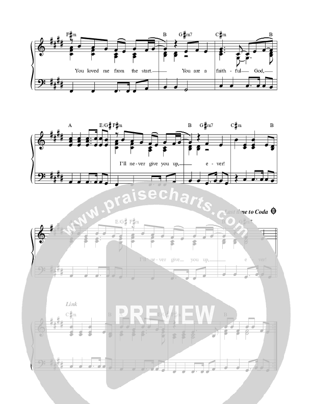 Faithful God Lead Sheet (SAT) (ICF Worship)