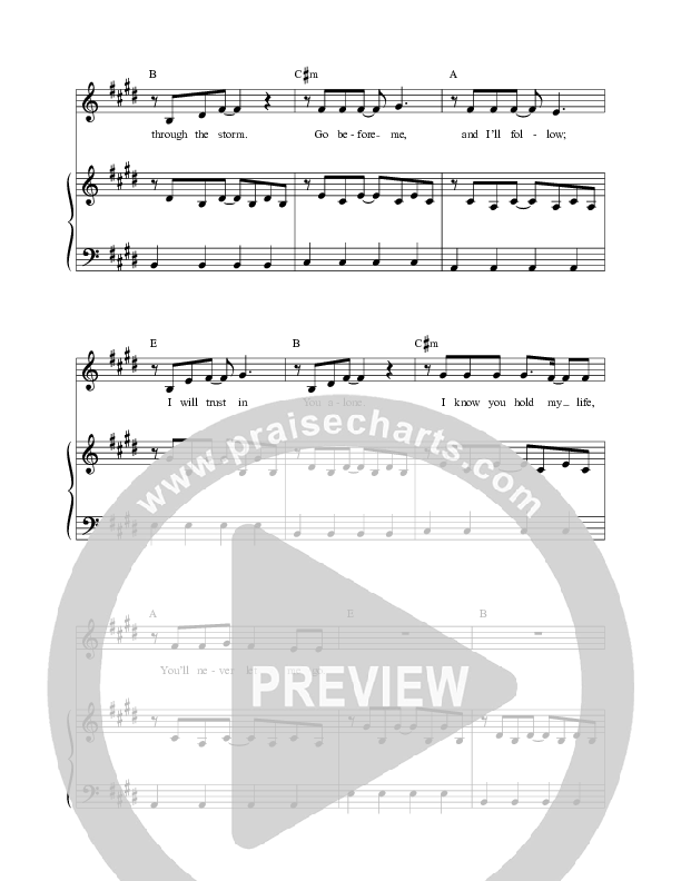 Faithful God Piano/Vocal (Melody) (ICF Worship)