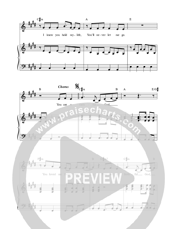 Faithful God Piano/Vocal (Melody) (ICF Worship)
