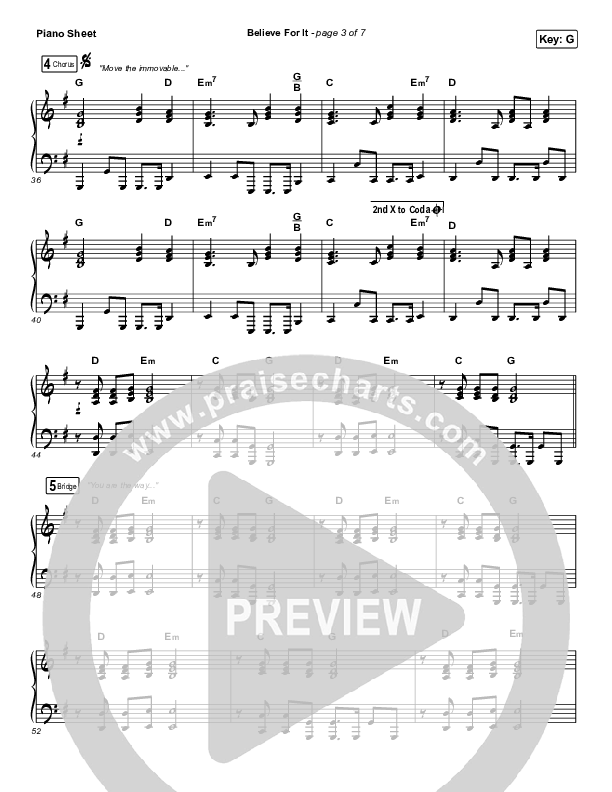 Believe For It (Sing It Now SATB) Piano Sheet (CeCe Winans / Arr. Erik Foster)