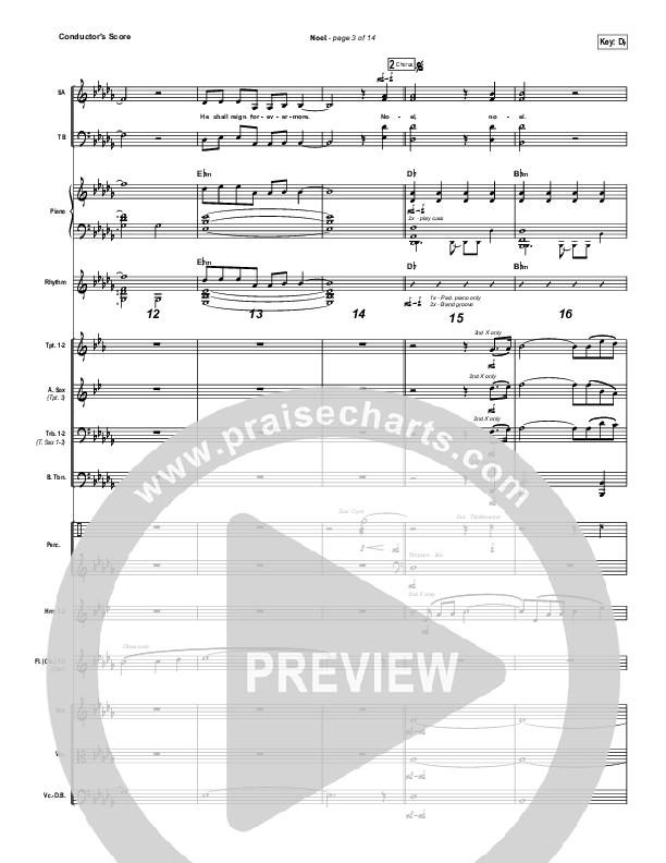 Noel (Sing It Now SATB) Conductor's Score (Lauren Daigle / Arr. Mason Brown)