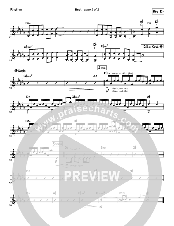 Noel (Sing It Now SATB) Rhythm Pack (Lauren Daigle / Arr. Mason Brown)