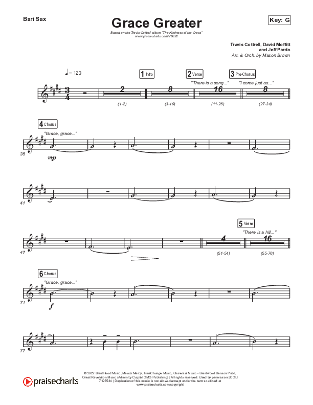 Grace Greater Bari Sax (Travis Cottrell)