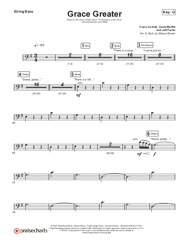 Grace Greater Double Bass (Travis Cottrell)