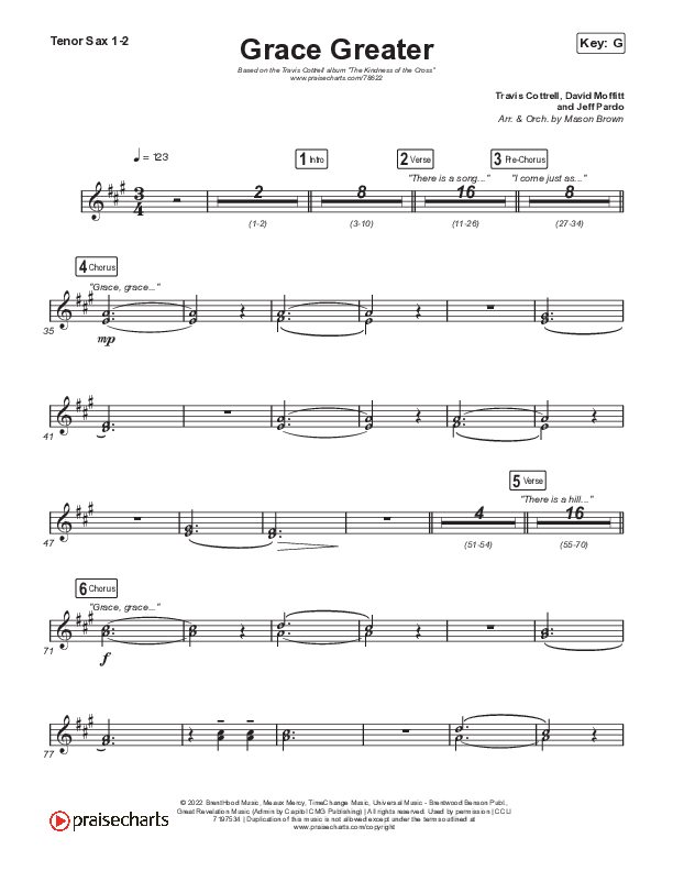 Grace Greater Tenor Sax 1/2 (Travis Cottrell)