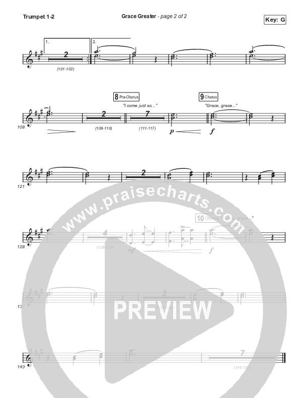 Grace Greater Trumpet 1,2 (Travis Cottrell)