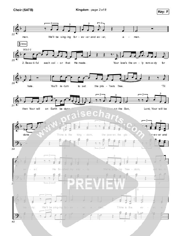 Kingdom Choir Vocals (SATB) (Maverick City Music / Kirk Franklin / Naomi Raine / Chandler Moore)