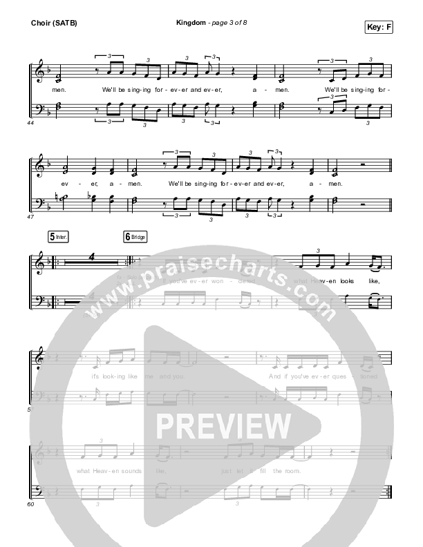 Kingdom Choir Vocals (SATB) (Maverick City Music / Kirk Franklin / Naomi Raine / Chandler Moore)