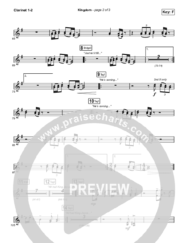 Kingdom Clarinet 1/2 (Maverick City Music / Kirk Franklin / Naomi Raine / Chandler Moore)