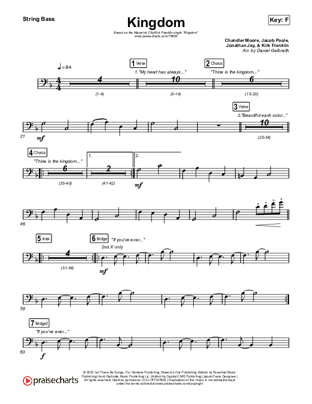 Kingdom Double Bass (Maverick City Music / Kirk Franklin / Naomi Raine / Chandler Moore)