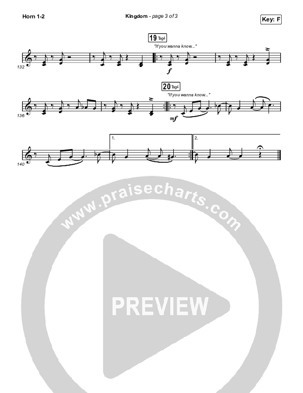 Kingdom French Horn 1/2 (Maverick City Music / Kirk Franklin / Naomi Raine / Chandler Moore)