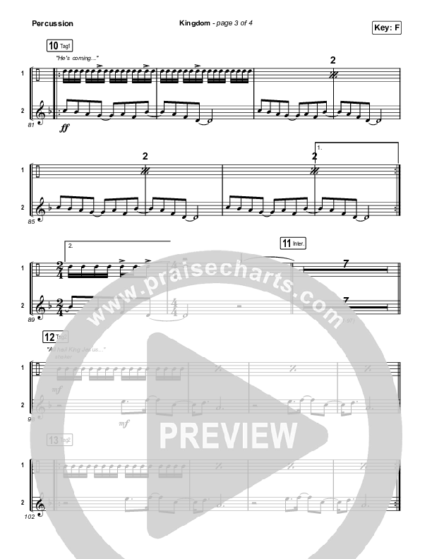 Kingdom Percussion (Maverick City Music / Kirk Franklin / Naomi Raine / Chandler Moore)