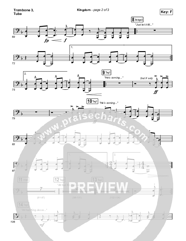 Kingdom Trombone 3/Tuba (Maverick City Music / Kirk Franklin / Naomi Raine / Chandler Moore)