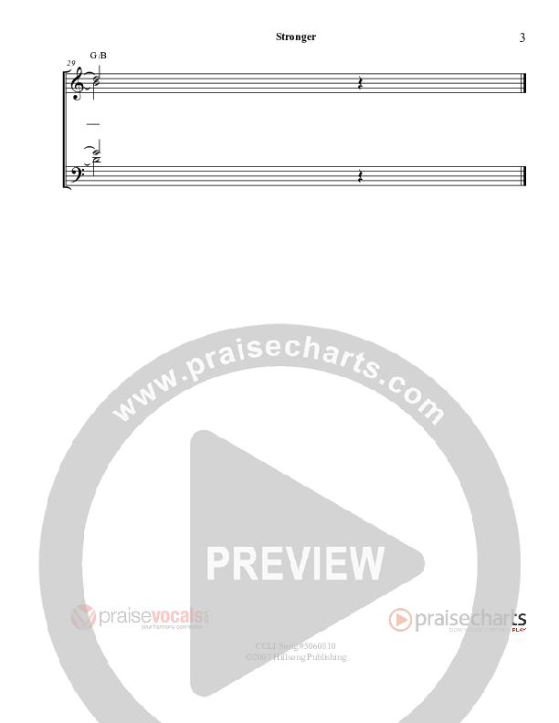 Stronger Lead Sheet (PraiseVocals)