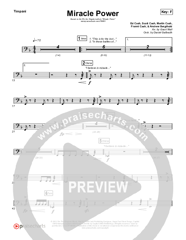 Miracle Power Timpani (We The Kingdom)