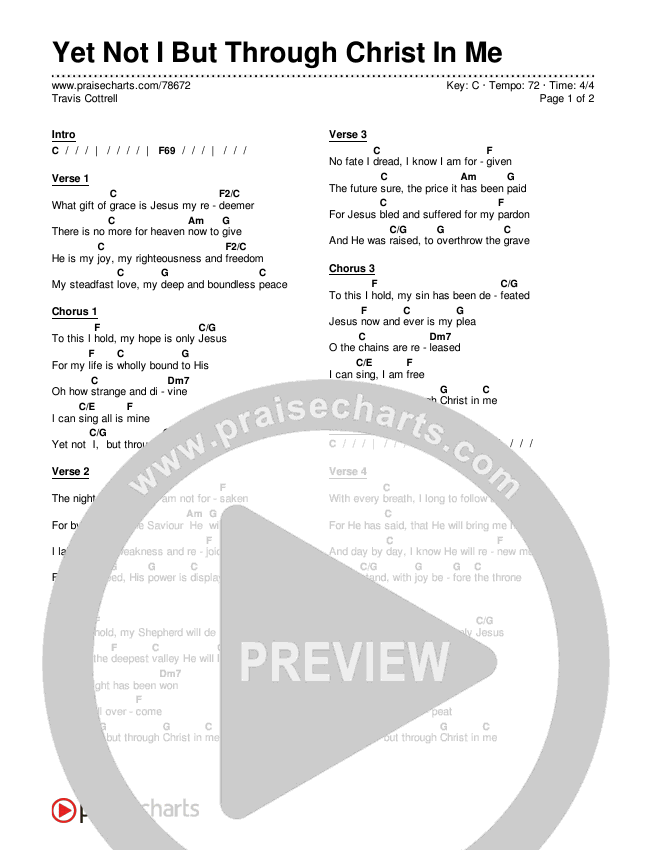 The Power Of Your Love Chords PDF (Travis Cottrell) - PraiseCharts