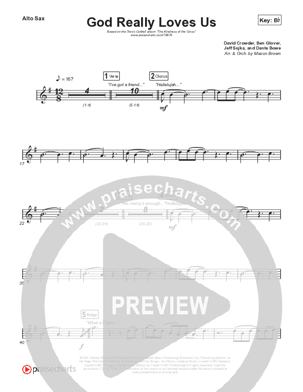 God Really Loves Us Sax Pack (Travis Cottrell / Hannah Kerr)