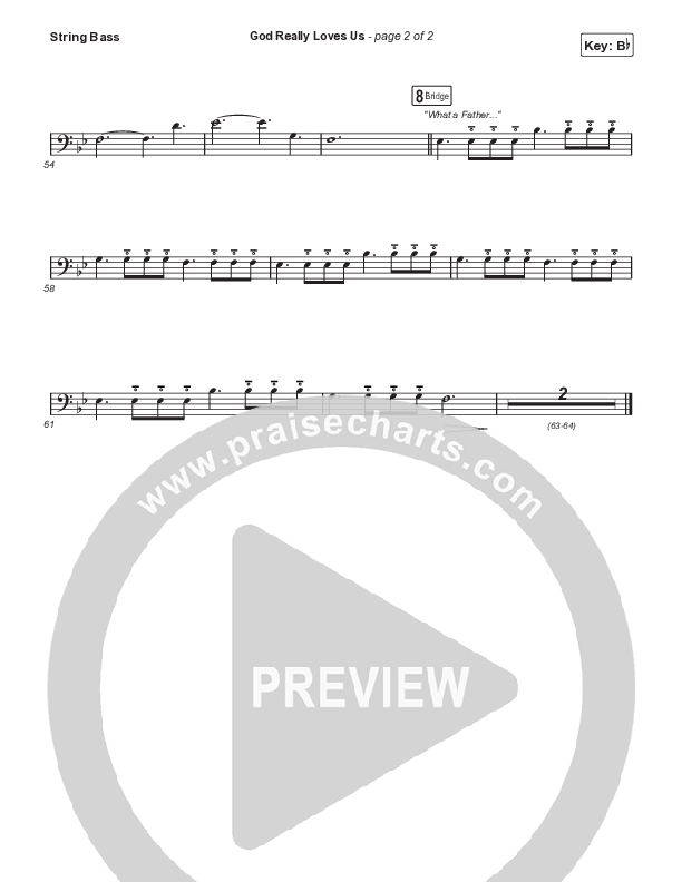 God Really Loves Us Double Bass (Travis Cottrell / Hannah Kerr)