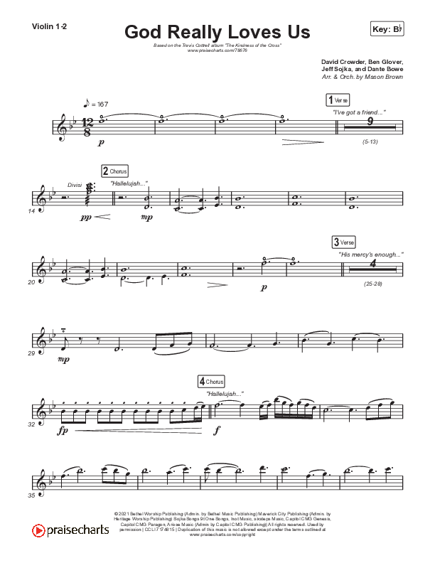 God Really Loves Us String Pack (Travis Cottrell / Hannah Kerr)