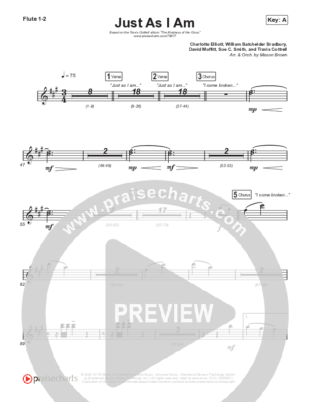 Just As I Am Wind Pack (Travis Cottrell / Lily Cottrell)