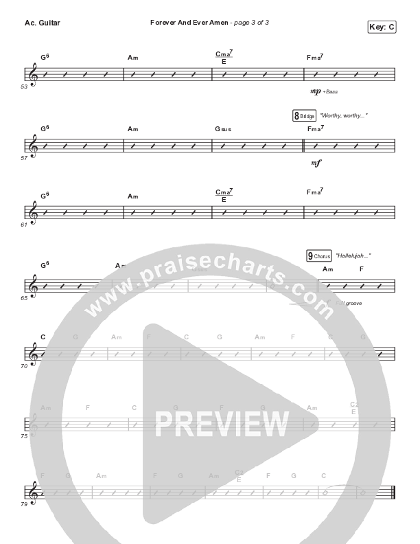 Forever And Ever Amen Acoustic Guitar (Travis Cottrell)