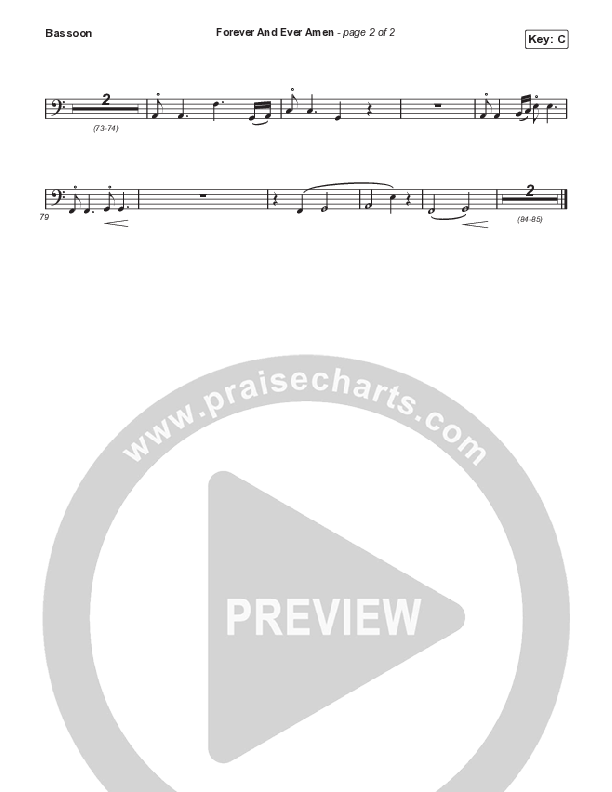 Forever And Ever Amen Bassoon (Travis Cottrell)