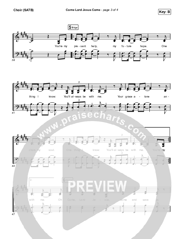 Come Lord Jesus Come Choir Sheet (SATB) (The Worship Initiative / Shane & Shane / Aaron Williams / Davy Flowers)