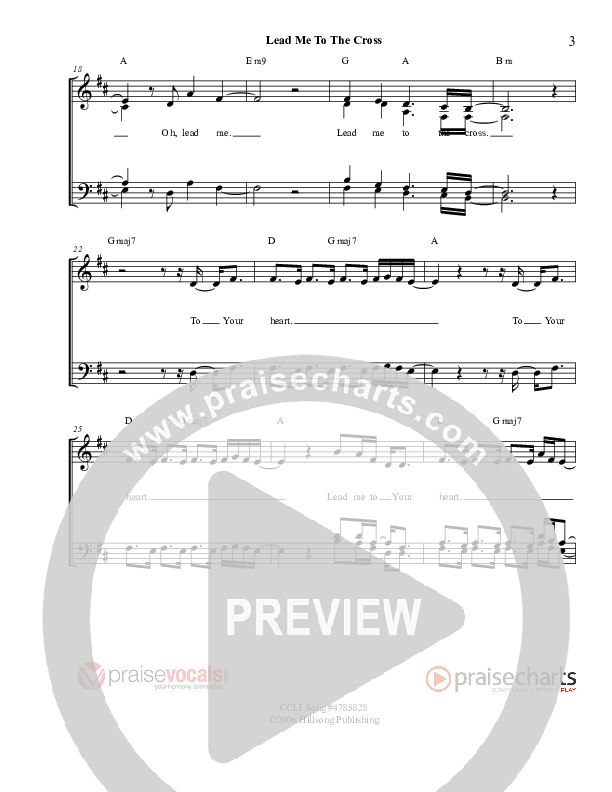 Lead Me To The Cross Lead Sheet (PraiseVocals)