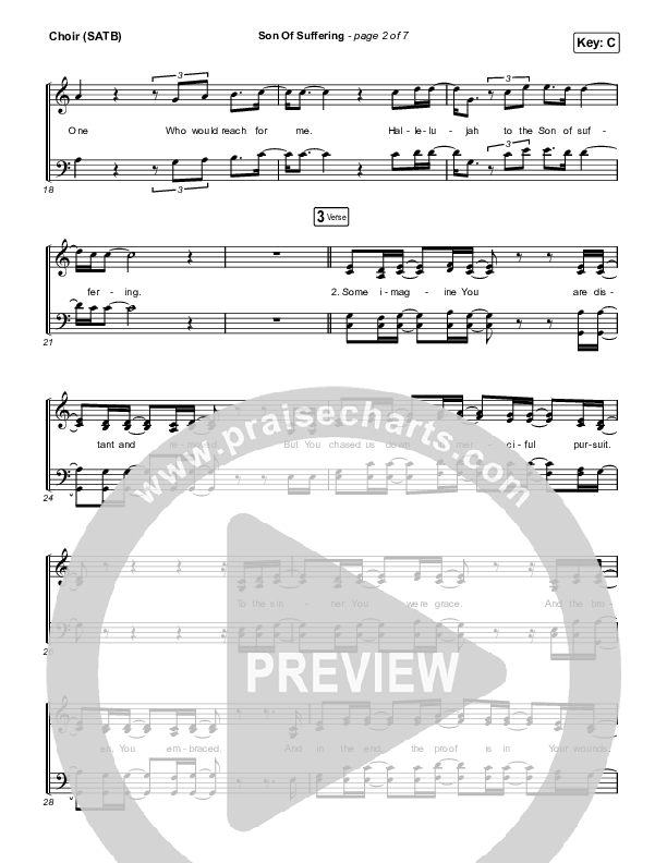 Son Of Suffering Choir Sheet (SATB) (The Worship Initiative / Shane & Shane)