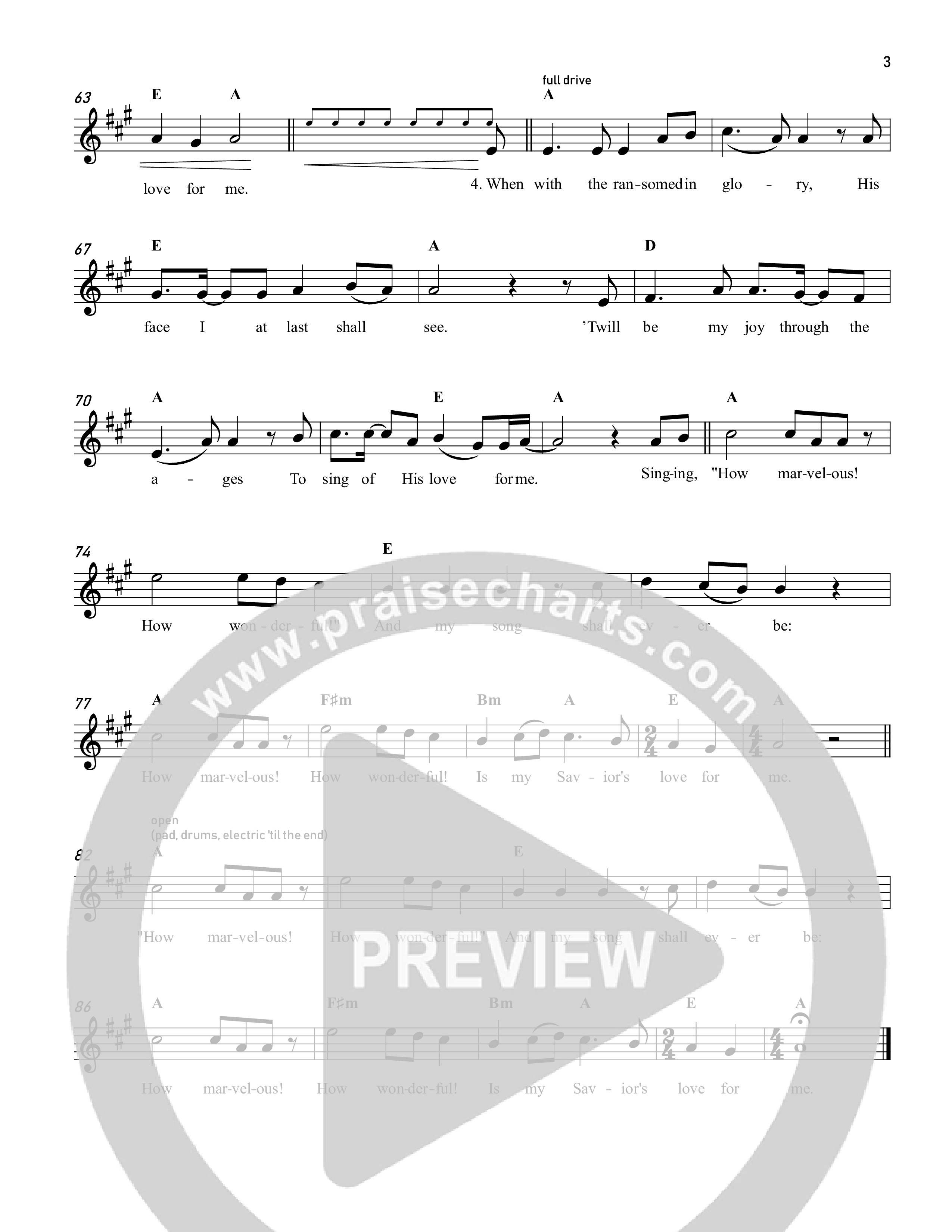 I Stand Amazed In The Presence Lead Sheet Melody (Reawaken Hymns)