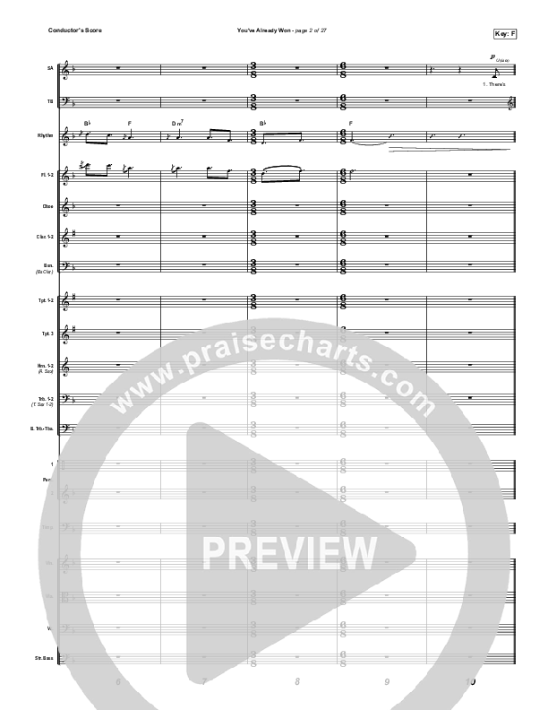You've Already Won (Worship Choir SAB) Conductor's Score (Shane & Shane / Arr. Erik Foster)