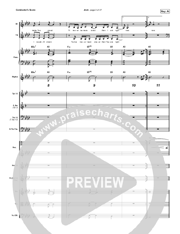 Jireh (Sing It Now SATB) Orchestration (Maverick City Music / Elevation Worship / Arr. Mason Brown)