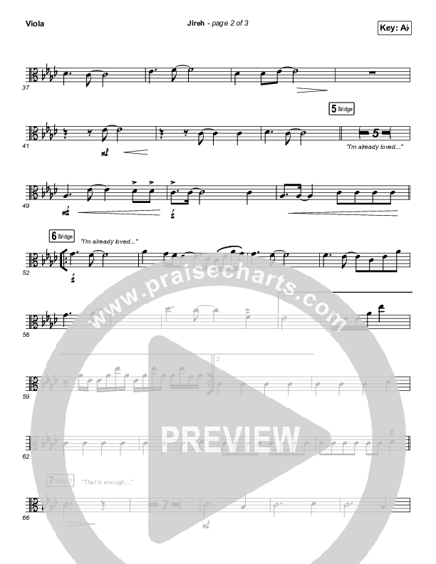 Jireh (Sing It Now SATB) Viola (Maverick City Music / Elevation Worship / Arr. Mason Brown)