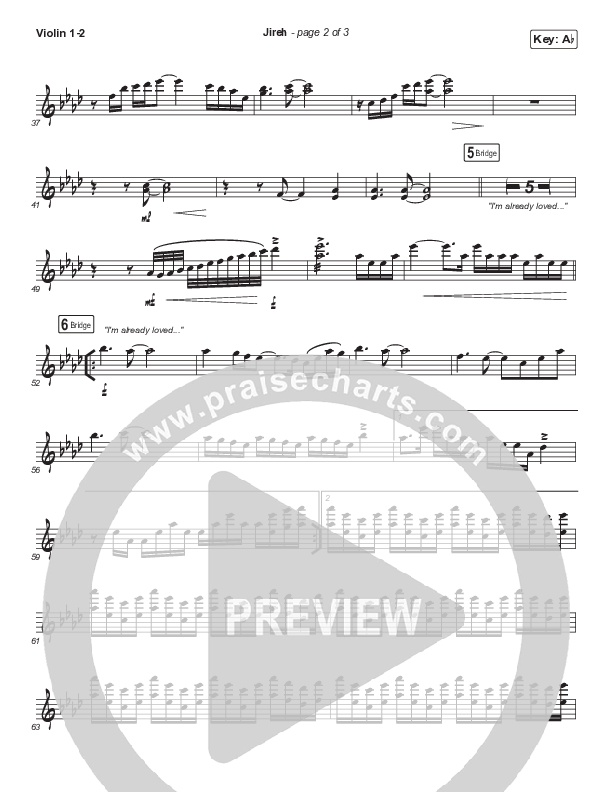 Jireh (Unison/2-Part Choir) String Pack (Maverick City Music / Elevation Worship / Arr. Mason Brown)