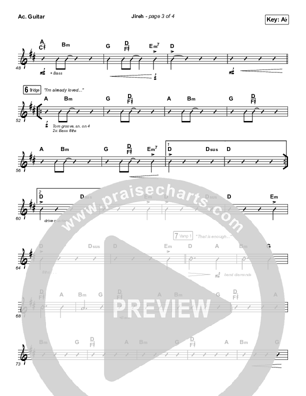 Jireh (Worship Choir SAB) Acoustic Guitar (Maverick City Music / Elevation Worship / Arr. Mason Brown)