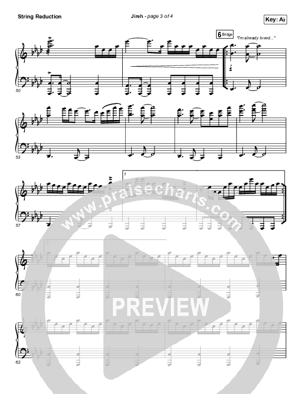 Jireh (Worship Choir SAB) String Reduction (Maverick City Music / Elevation Worship / Arr. Mason Brown)