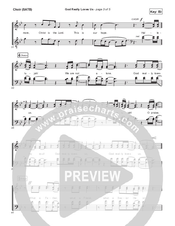 God Really Loves Us (Choral Anthem SATB) Choir Sheet (SATB) (Travis Cottrell / Hannah Kerr / Arr. Travis Cottrell)