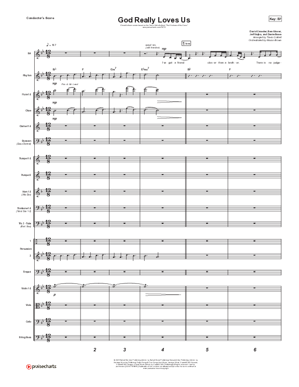 God Really Loves Us (Choral Anthem SATB) Conductor's Score (Travis Cottrell / Hannah Kerr / Arr. Travis Cottrell)