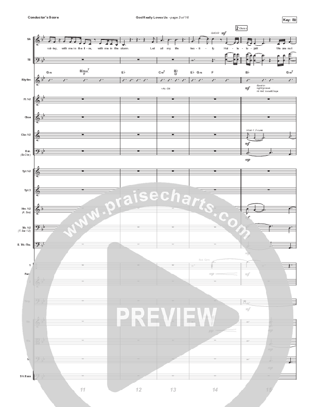 God Really Loves Us (Choral Anthem SATB) Conductor's Score (Travis Cottrell / Hannah Kerr / Arr. Travis Cottrell)