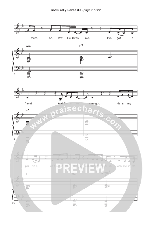 God Really Loves Us (Choral Anthem SATB) Octavo (SATB & Pno) (Travis Cottrell / Hannah Kerr / Arr. Travis Cottrell)