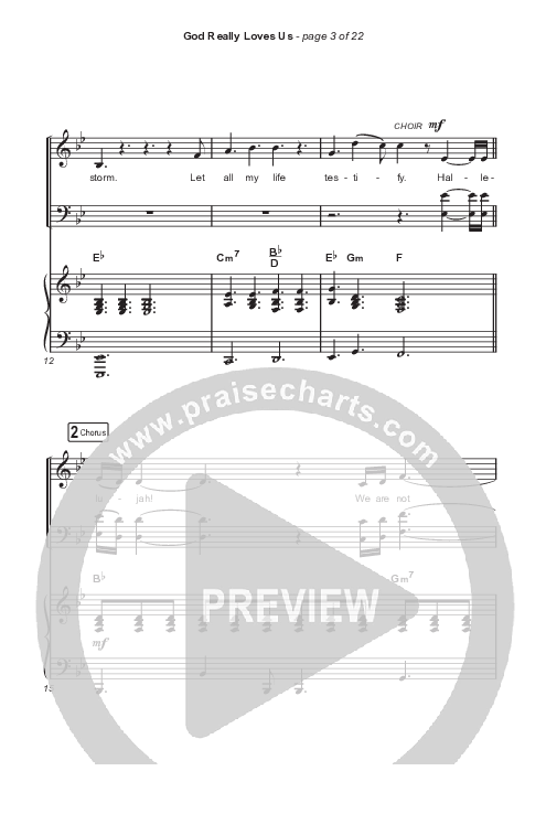 God Really Loves Us (Choral Anthem SATB) Octavo (SATB & Pno) (Travis Cottrell / Hannah Kerr / Arr. Travis Cottrell)