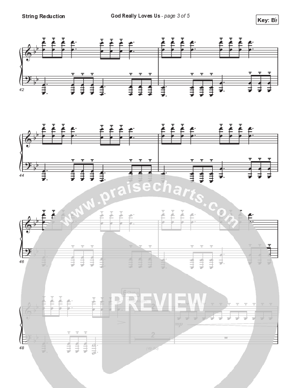 God Really Loves Us (Choral Anthem SATB) String Reduction (Travis Cottrell / Hannah Kerr / Arr. Travis Cottrell)