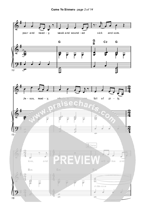 Come Ye Sinners (Choral Anthem SATB) Octavo (SATB & Pno) (Travis Cottrell / Kristyn Getty / Arr. Travis Cottrell)