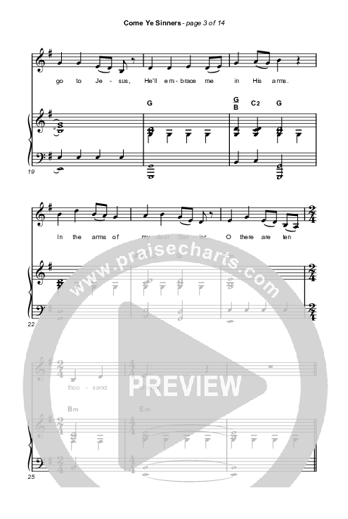 Come Ye Sinners (Choral Anthem SATB) Octavo (SATB & Pno) (Travis Cottrell / Kristyn Getty / Arr. Travis Cottrell)