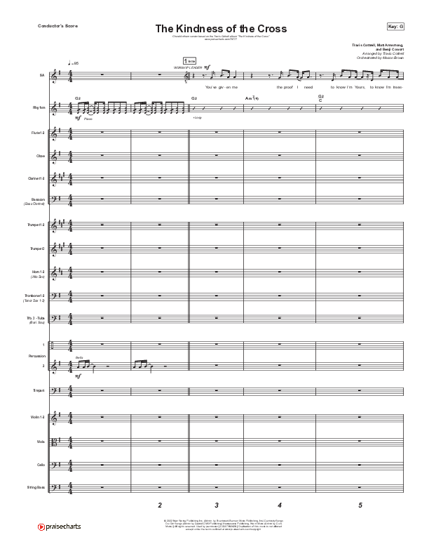 The Kindness Of The Cross (Choral Anthem SATB) Conductor's Score (Travis Cottrell / Arr. Travis Cottrell)